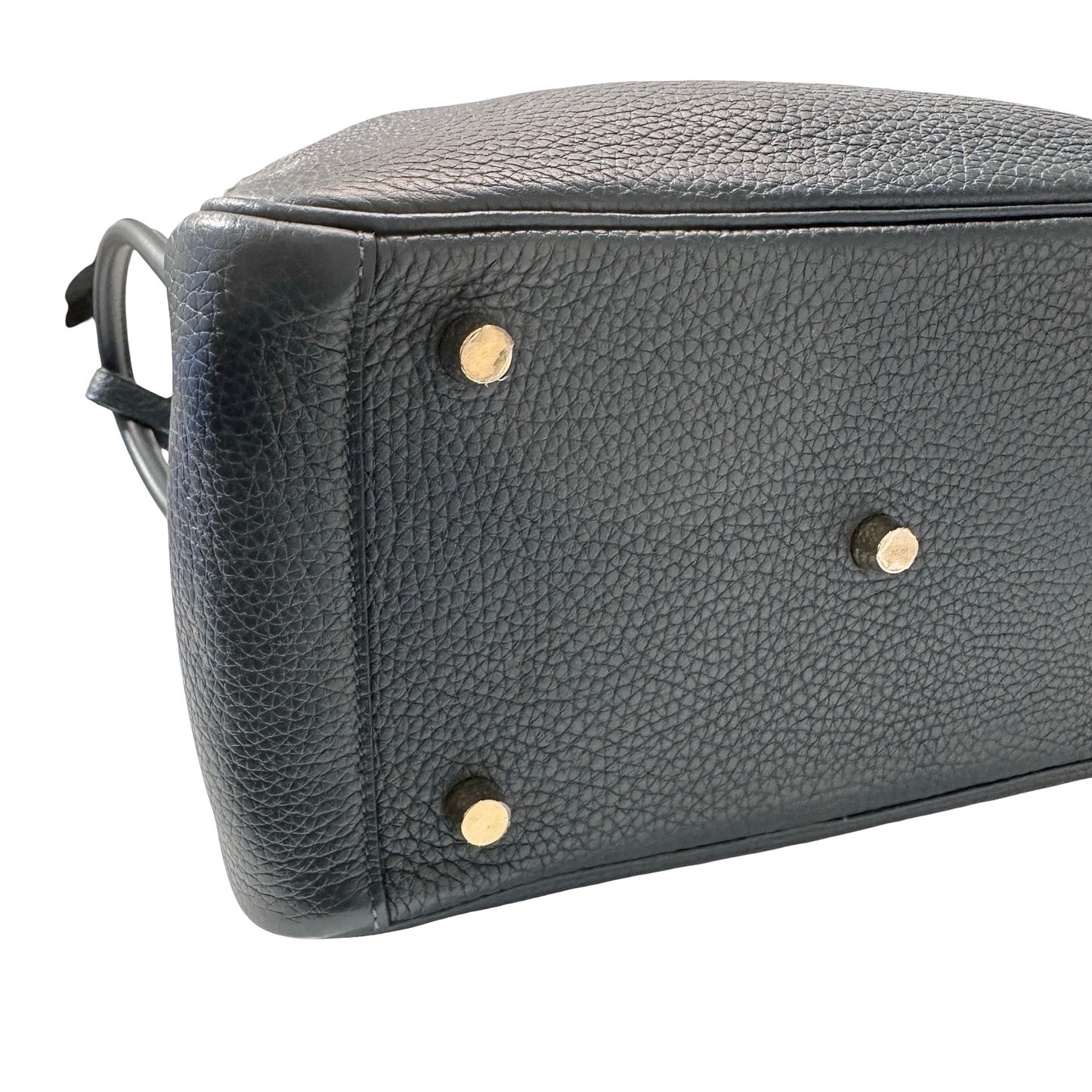 Used Hermès Caviar skin Lindy 26 Shoulder Bag Dark green GHW