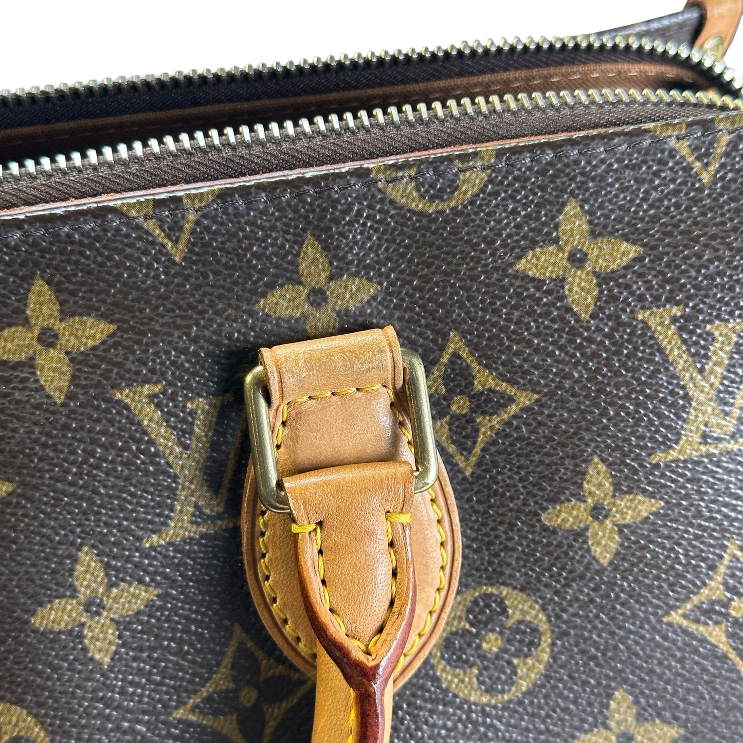 Used LOUIS VUITTON Monogram Canvas Popincourt Handbag Brown