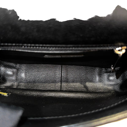 Used CHANEL Cross Body Bag Black GHW PHW