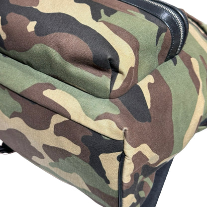 Used Saint Laurent Canvas Backpack Dark Green Black