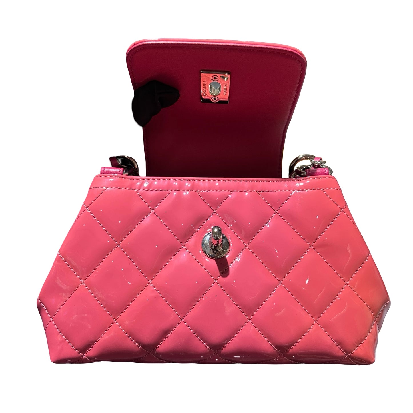 Used CHANEL Flat bag Pink PHW