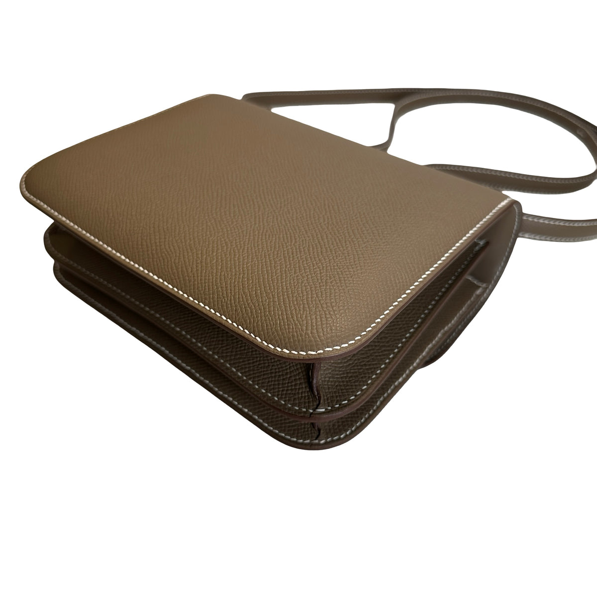 Brand New HERMES Epsom Mini Constance Shoulder Bag Etoupe PHW