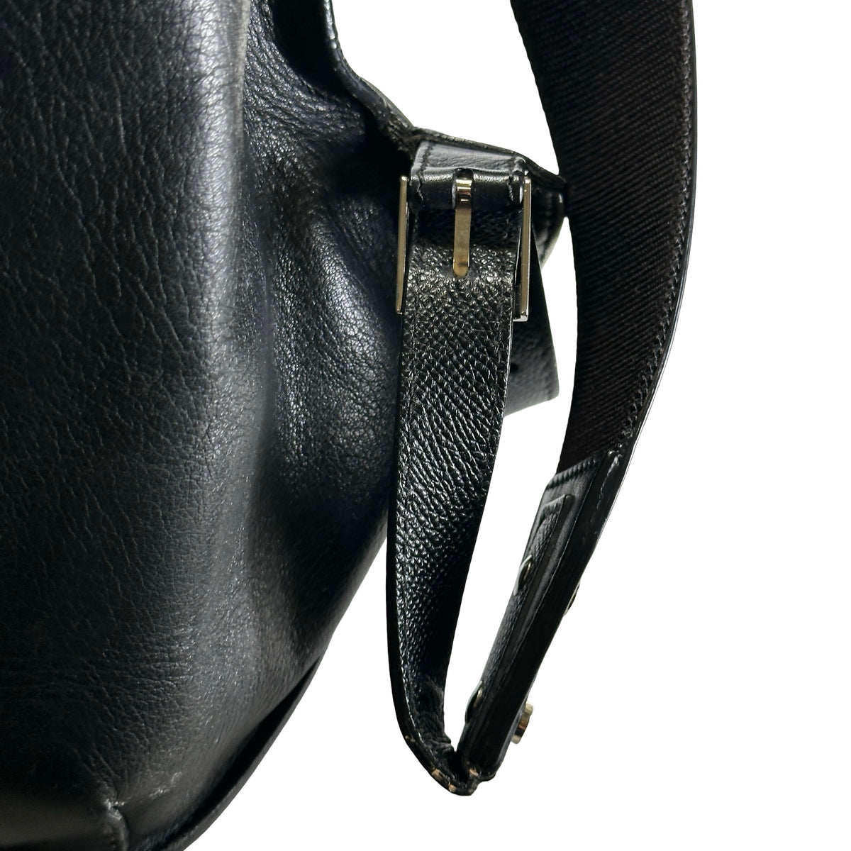 Used BALENCIAGA Leather Backpack Black