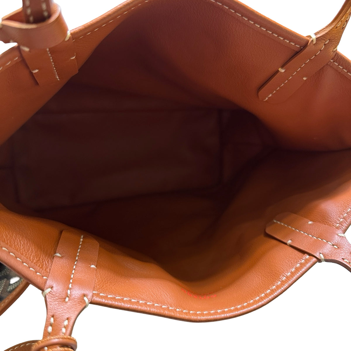 Used GOYARD Goyardine Canvas Artois Tote Bag Black Brown