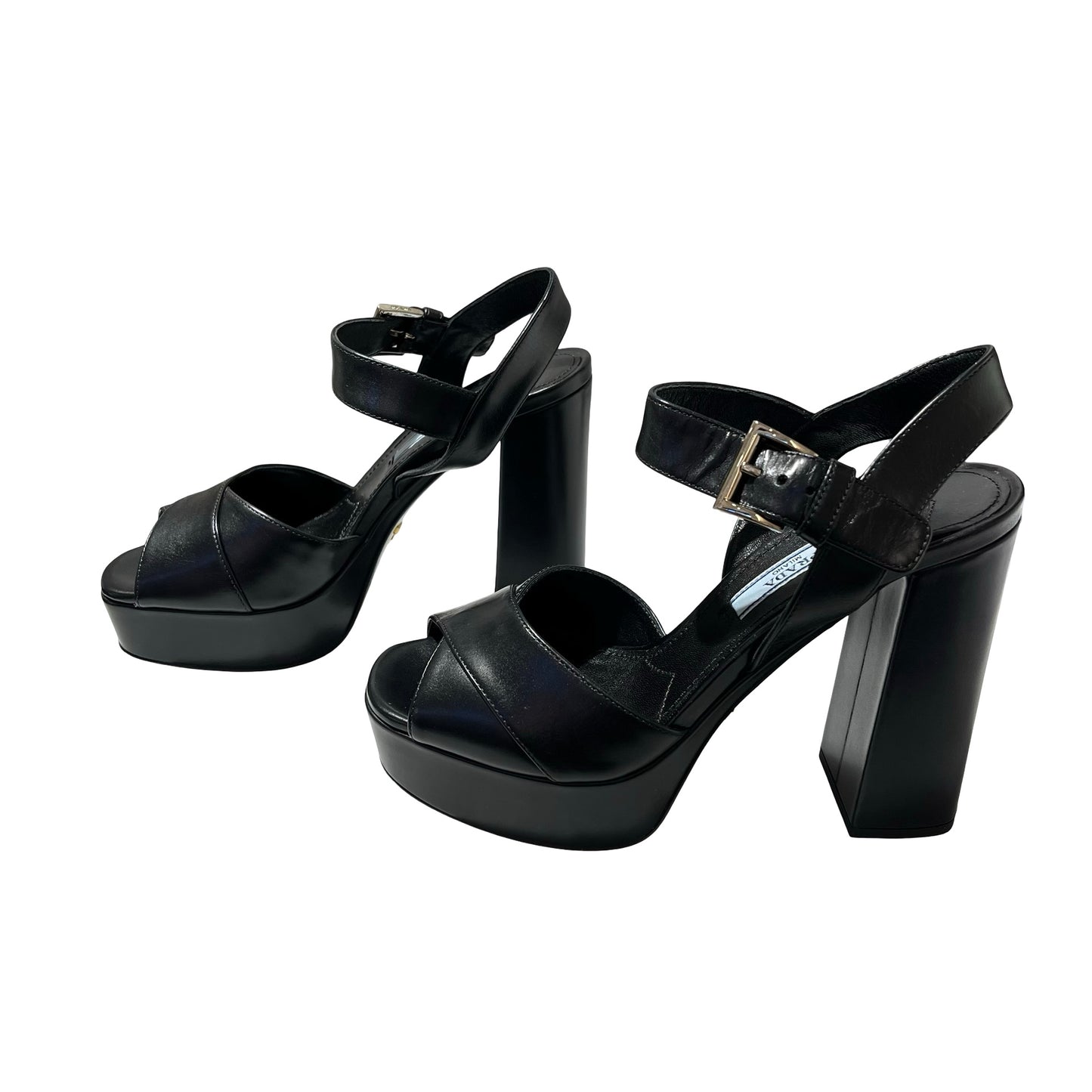 Used PRADA High Heels Shoes Black PHW