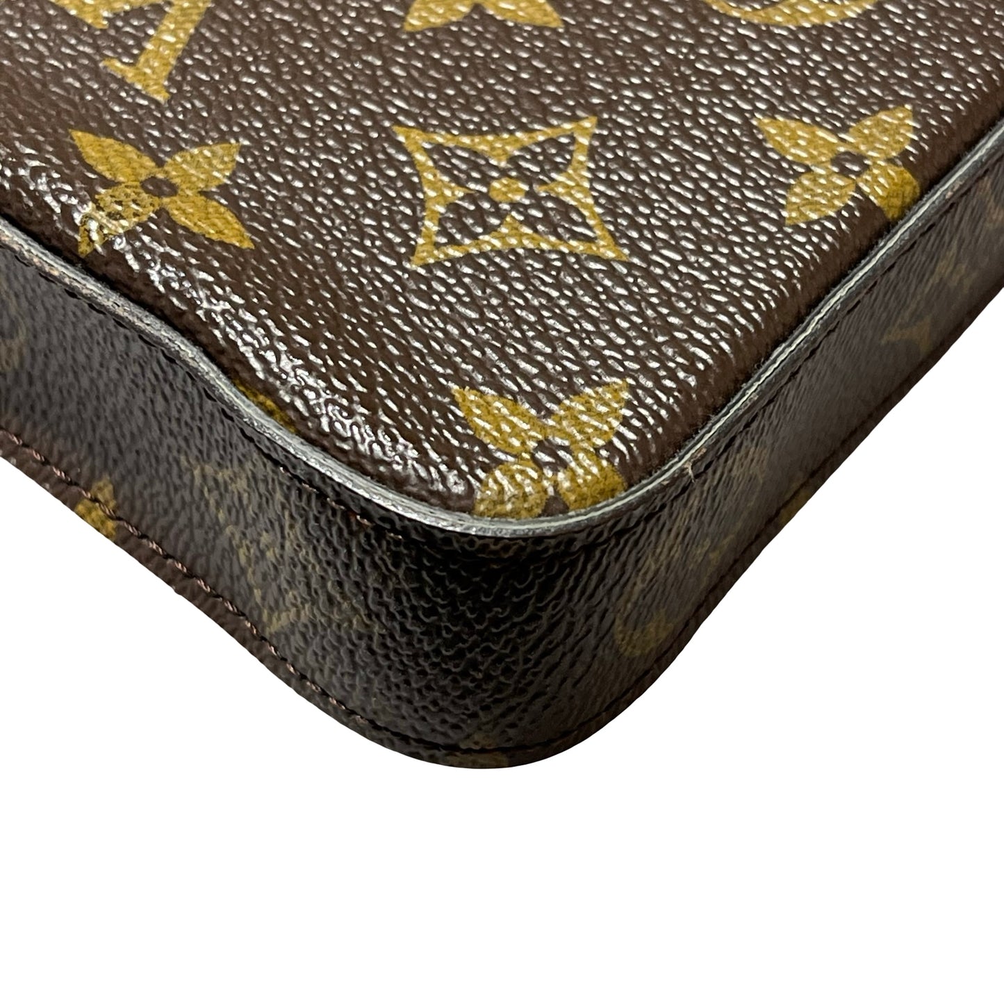 Used LOUIS VUITTON Félicie Pochette Clutch Bag Brown GHW