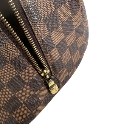 Used LOUIS VUITTON Damier Ebene Triana Handbag Brown GHW