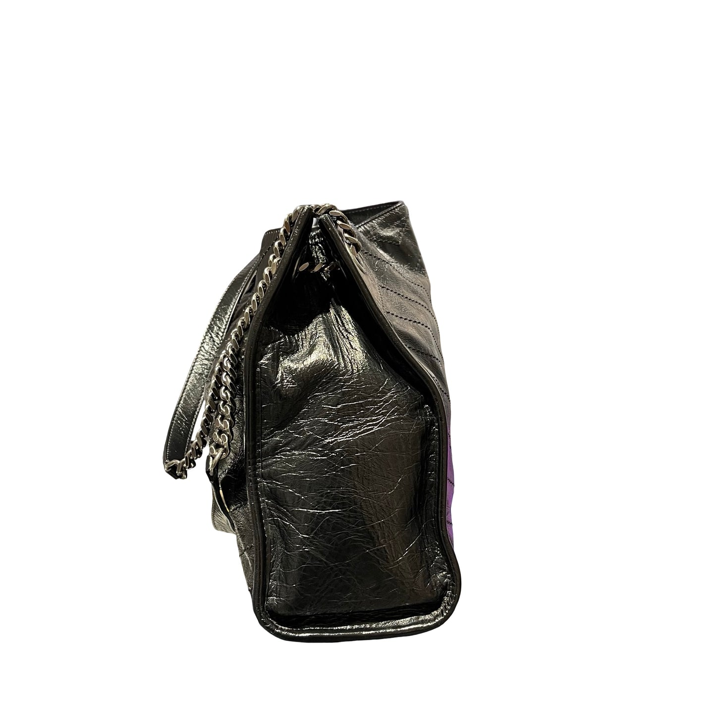 Used SAINT LAURENT Niki Shopping Shoulder Bag Black PHW