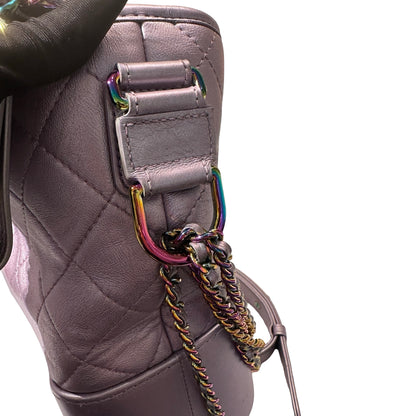 Used CHANEL Gabrielle Shoulder Bag Light purple Rainble HW