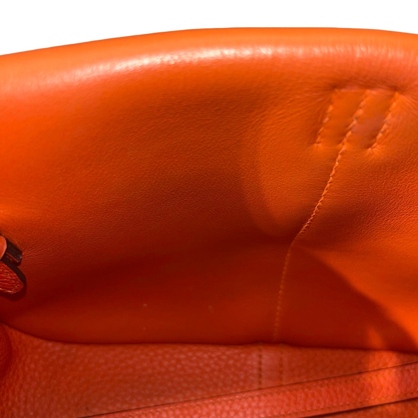 Used HERMÈS Halzan Shoulder Bag Orange (93)