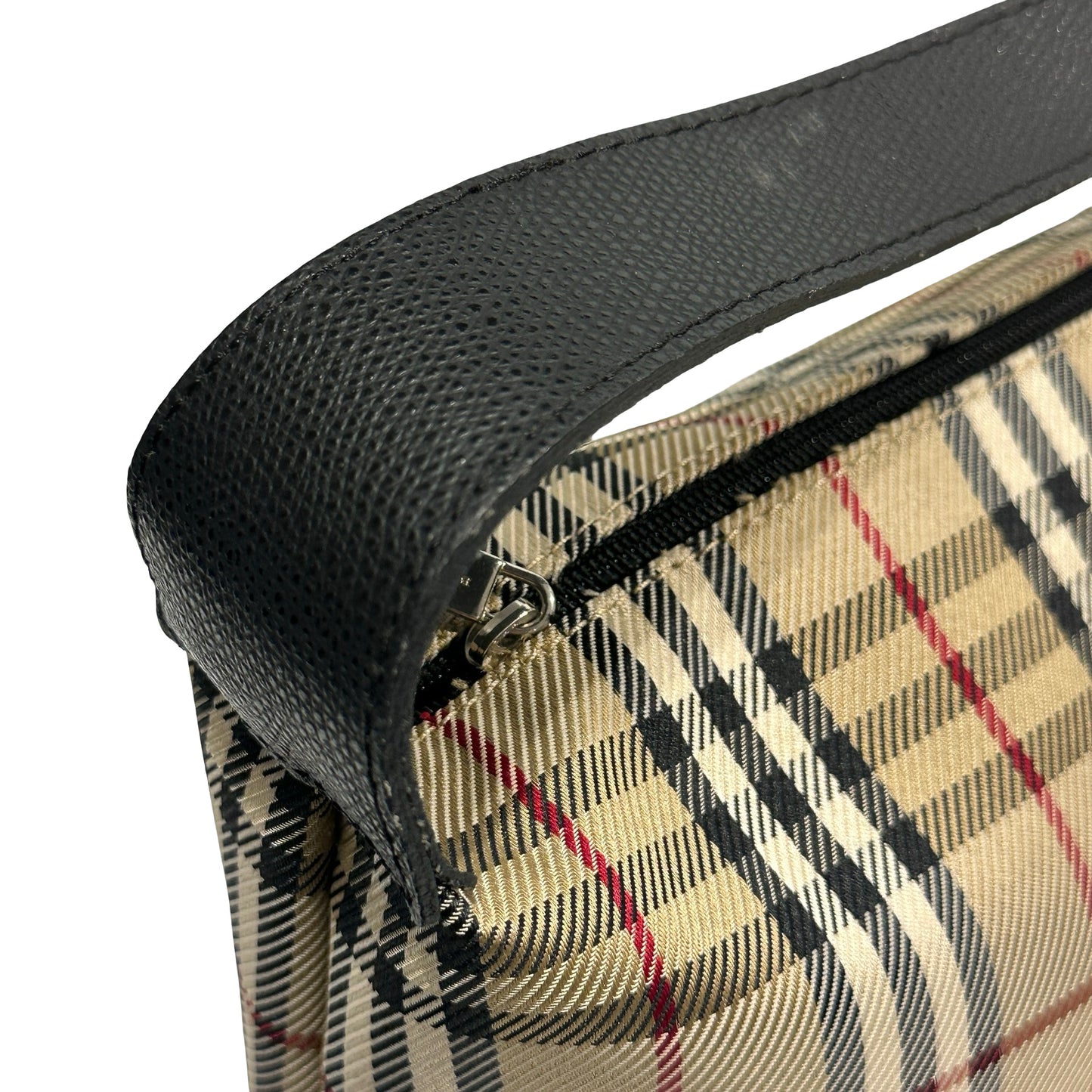 Used BURBERRY Nova Check Nova Check Shoulder Bag Beige Black Red