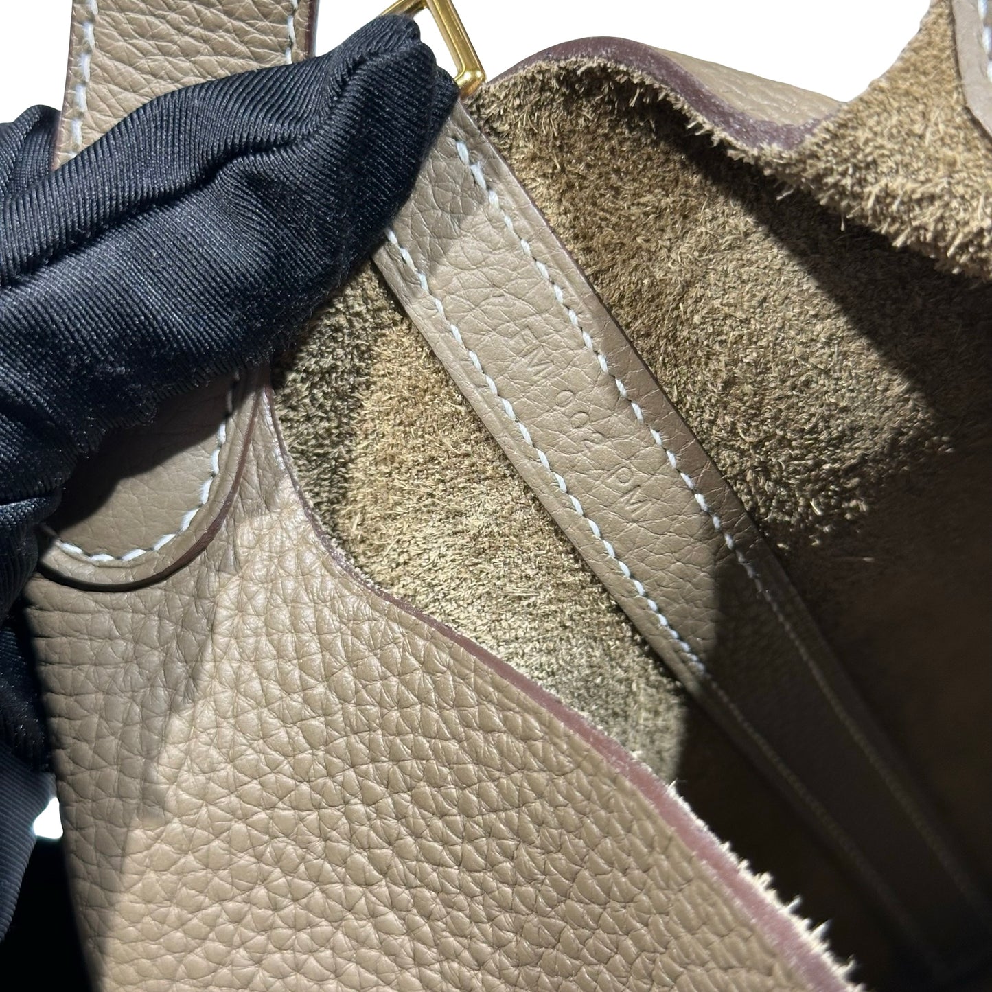 Used HERMÈS Picotin 18 Bucket Bag Etoupe (18) GHW
