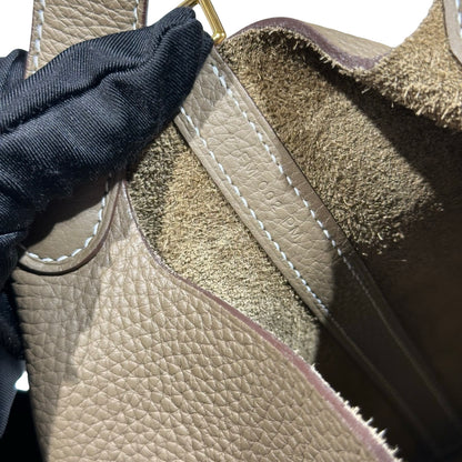 Used HERMÈS Picotin 18 Bucket Bag Etoupe (18) GHW
