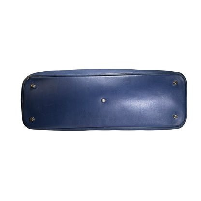 Used DIOR Leather Diorissimo Tote Bag Blue