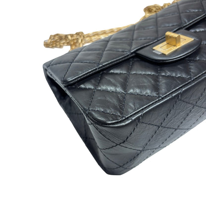 New Chanel Mini 2.55 Shoulder Bag Black GHW