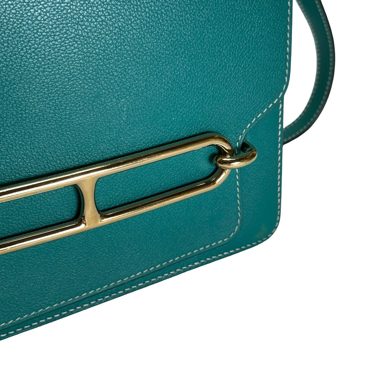 Used HERMES Epsom Roulis Shoulder Bag Green