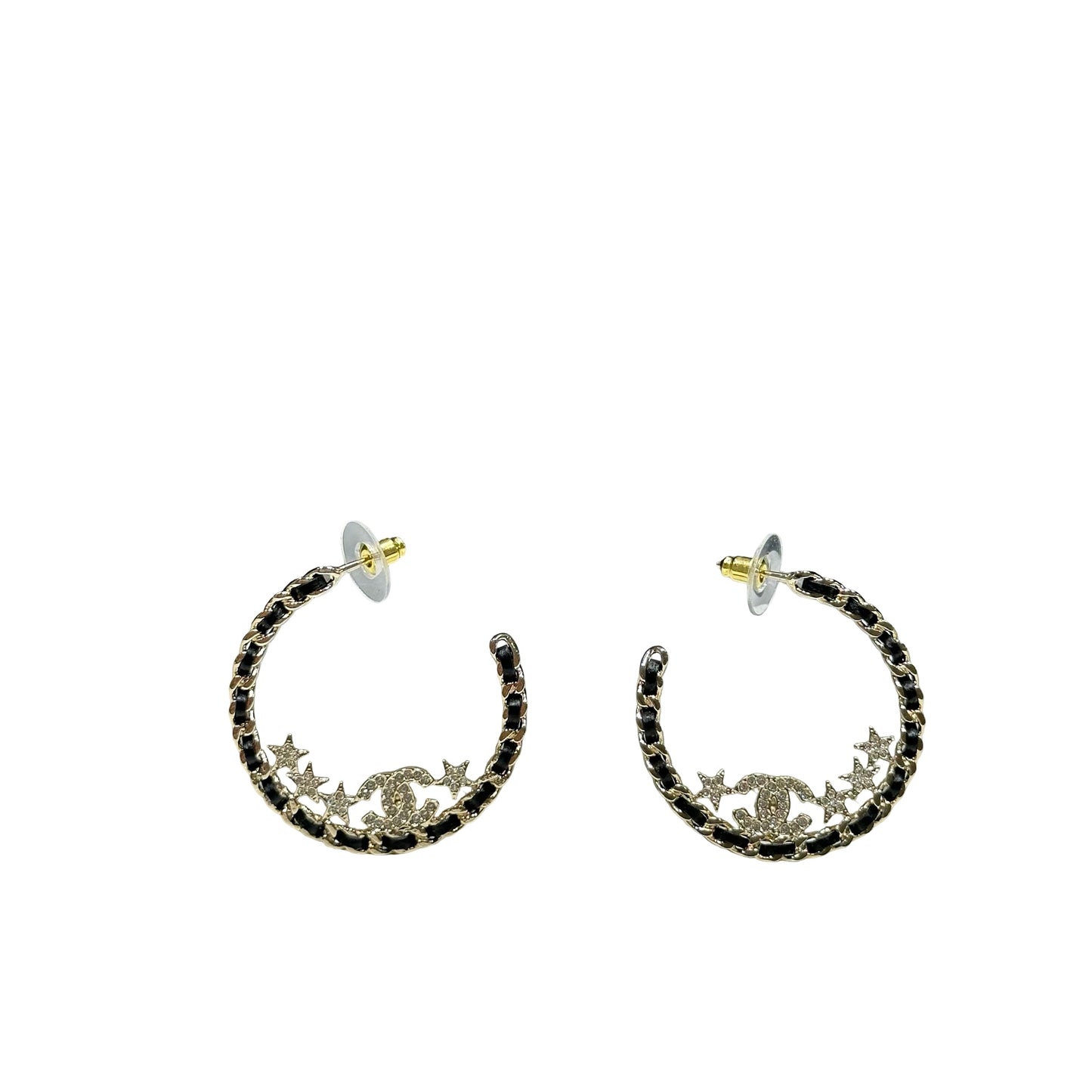 Unused CHANEL Earrings Gold
