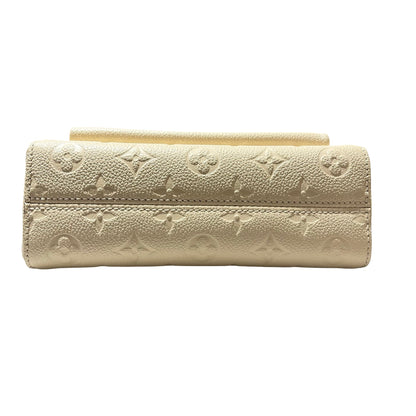 Used LOUIS VUITTON Monogram Empreinte Leather Vavin BB Shoulder Bag Ivory GHW