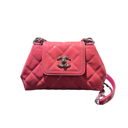 Used CHANEL Flat bag Pink PHW