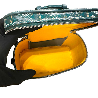 Used GOYARD Vanity case Shoulder Bag Green PHW