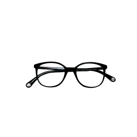Used CHANEL Solid Optical Glasses Accessories Black