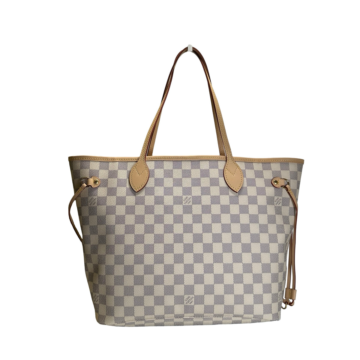Brand New LOUIS VUITTON Damier Azur Neverfull Tote Bag White Blue