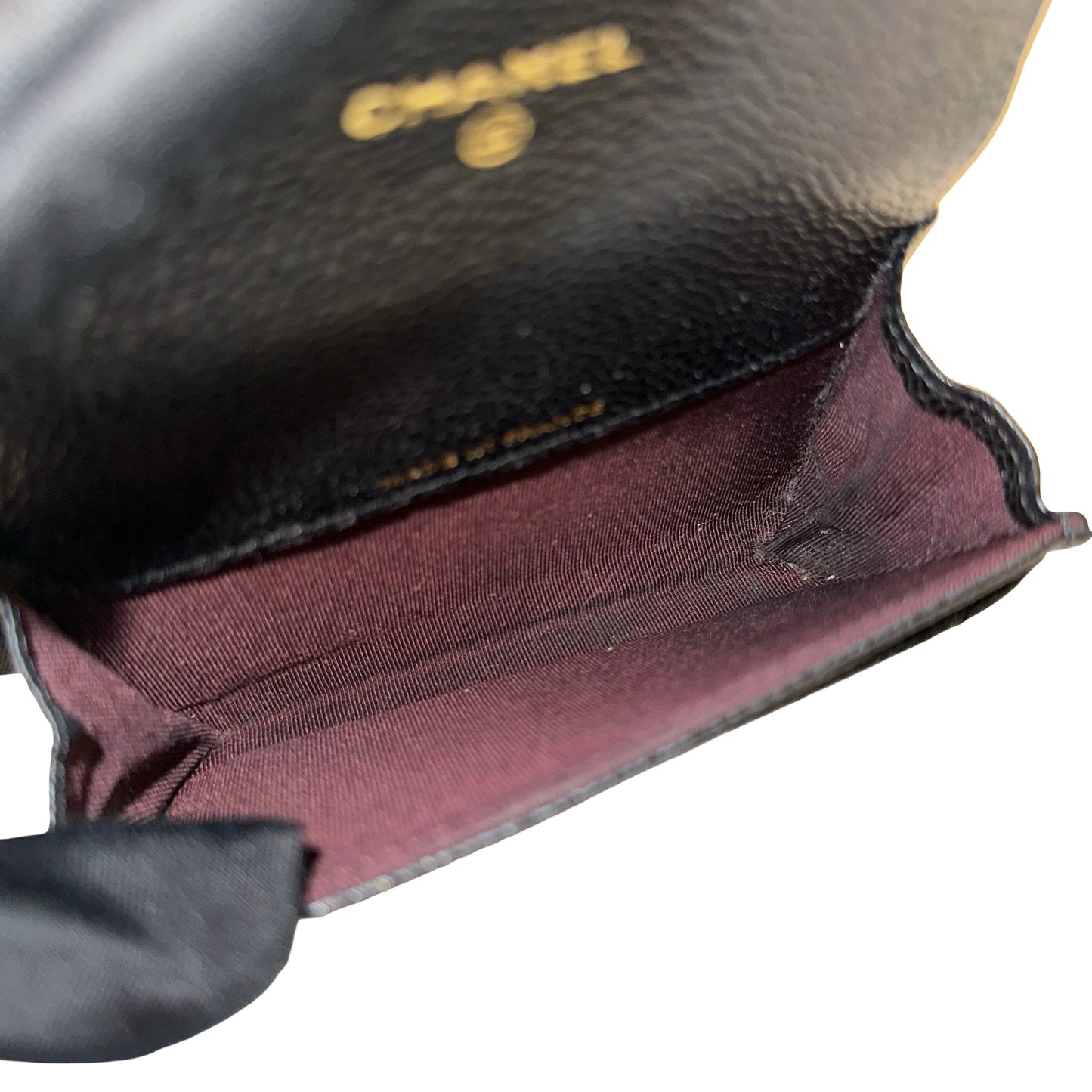 Used CHANEL GHW Used Chanel Wallet Black Wallet Black