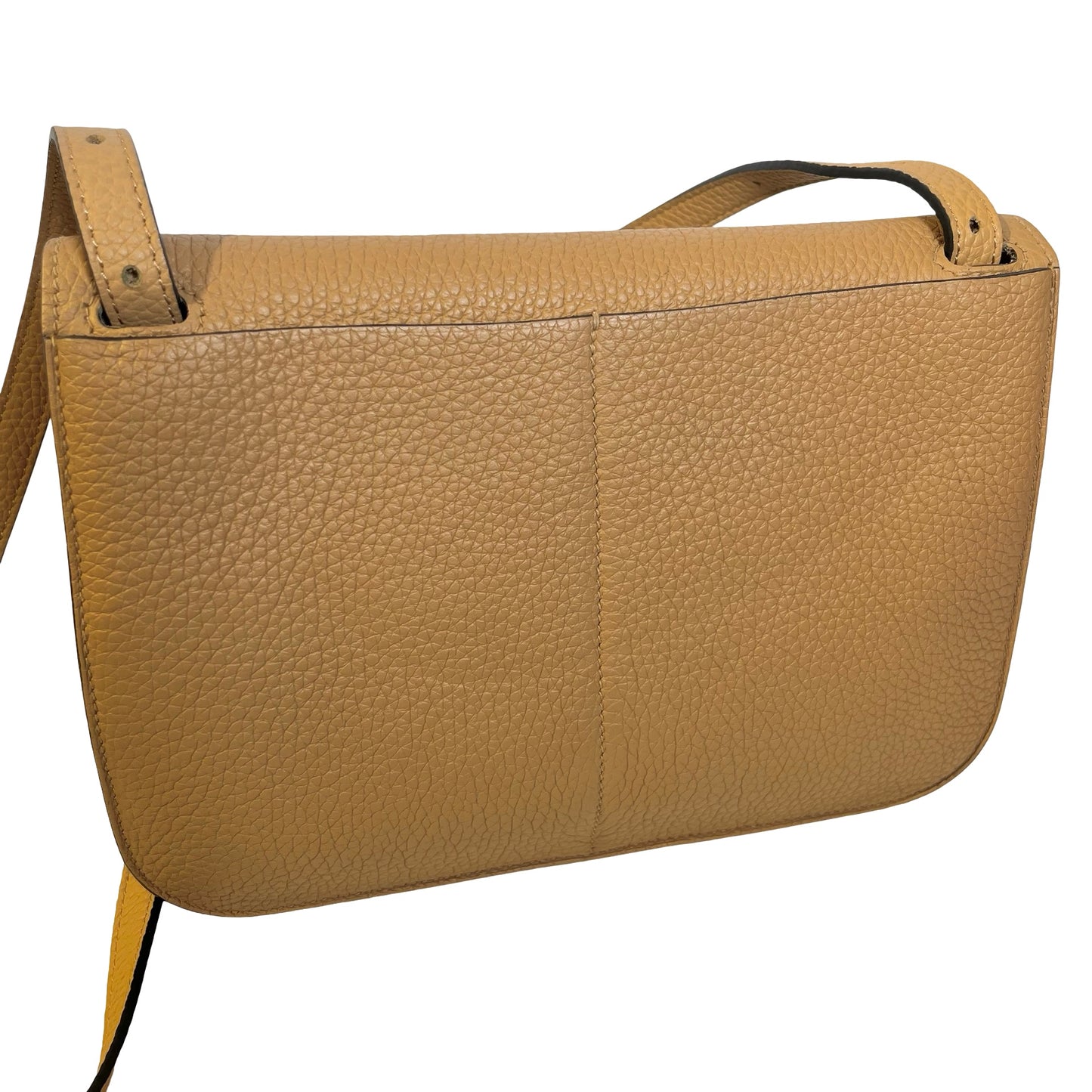 Used HERMÈS Clemence leather Halzan Shoulder Bag Brown Pink PHW