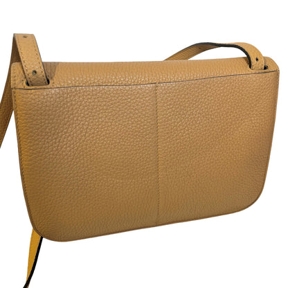 Used HERMÈS Clemence leather Halzan Shoulder Bag Brown Pink PHW