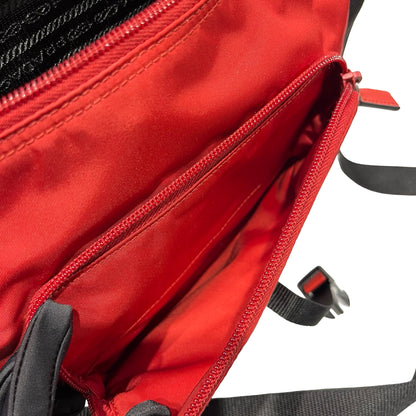 Used Prada Nylon Cross Body Bag Red PHW