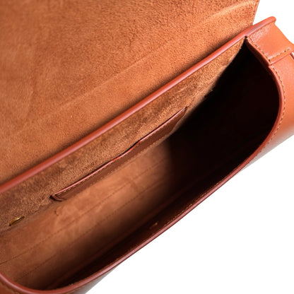 Used DIOR Calfskin Bobby Crossbody Bag Brown