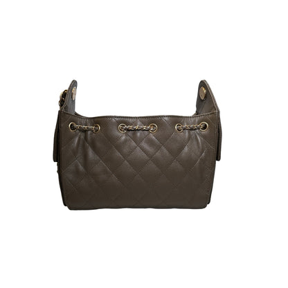 Used CHANEL Caviar Quilted Hobo Bag Hobo Bag Brown GHW
