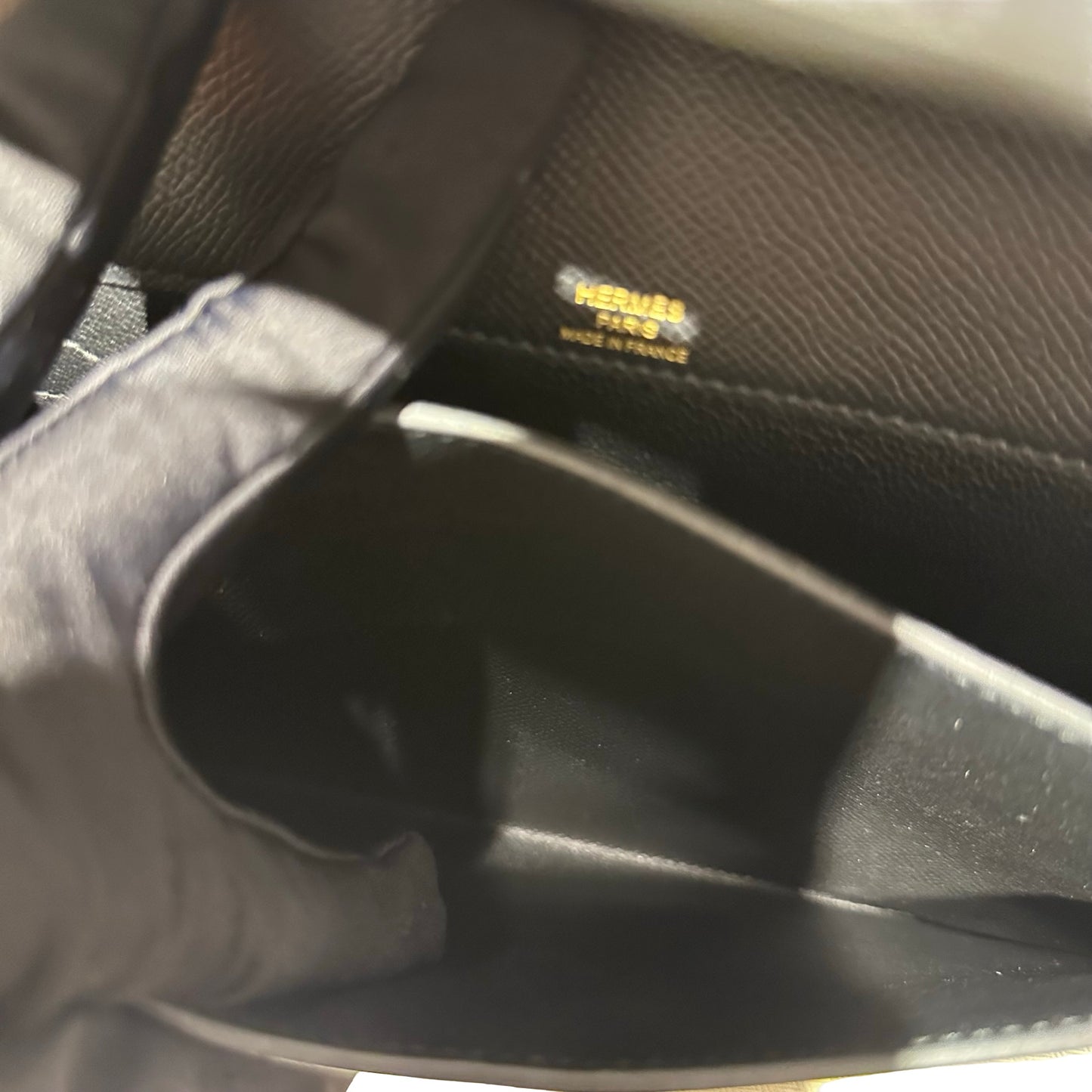 Used HERMÈS Kelly Depeches 25 Shoulder Bag Black GHW