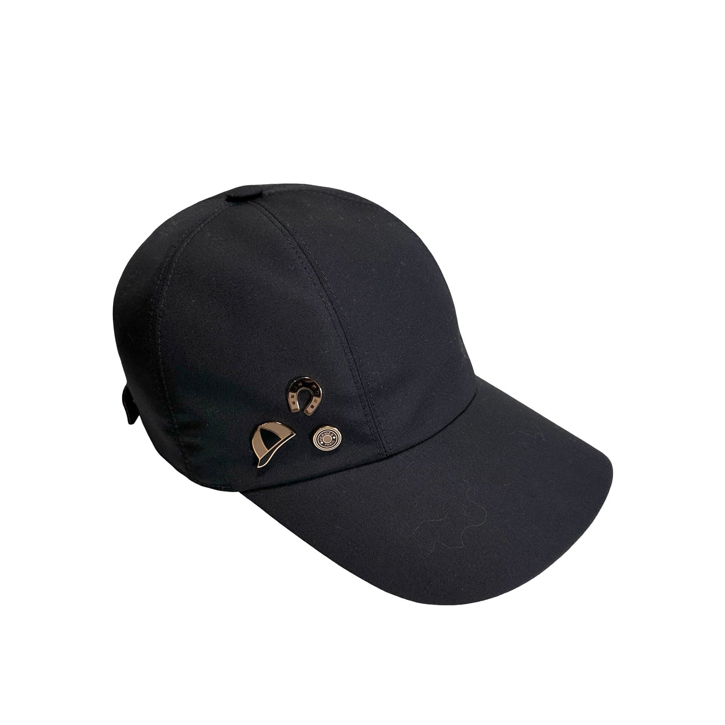 Used HERMES Hat Hat Black Gold