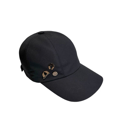Used HERMES Hat Hat Black Gold