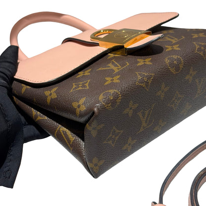 Used LOUIS VUITTON Canvas LOCKY BB Cross Body Bag Brown Pink GHW