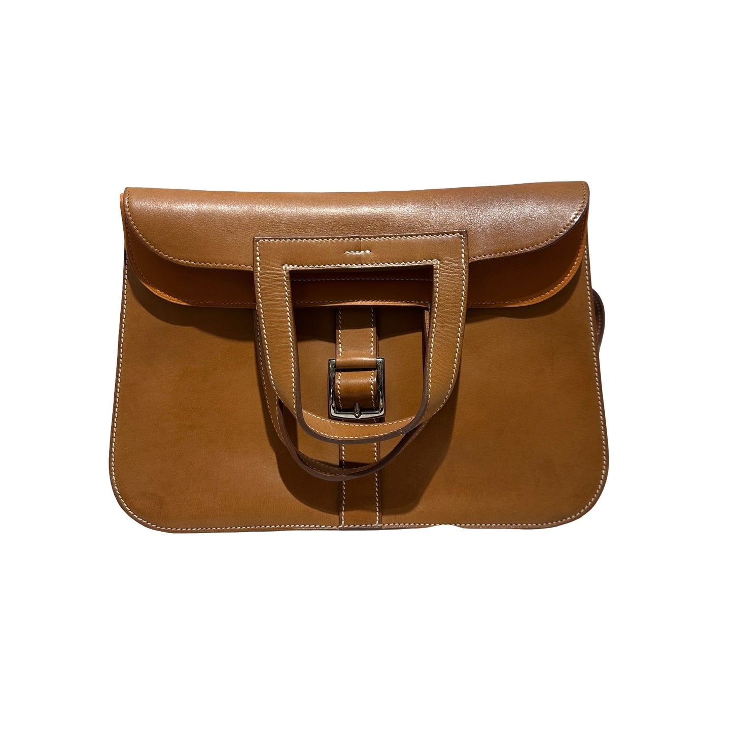 Used HERMES Barenia Calfskin Halzan 31 Handbag Barenia PHW