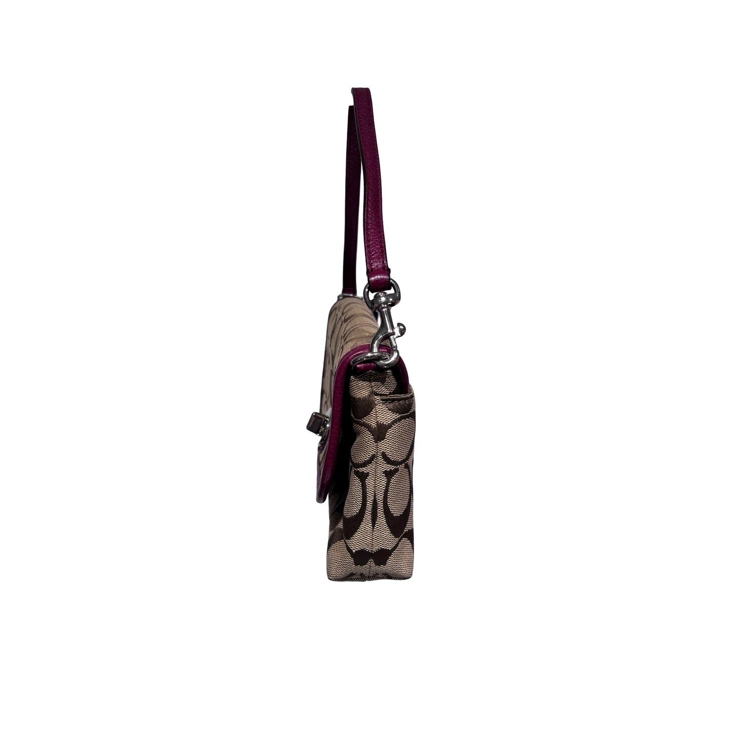 Used COACH Canvas Hobo Shoulder Handbag