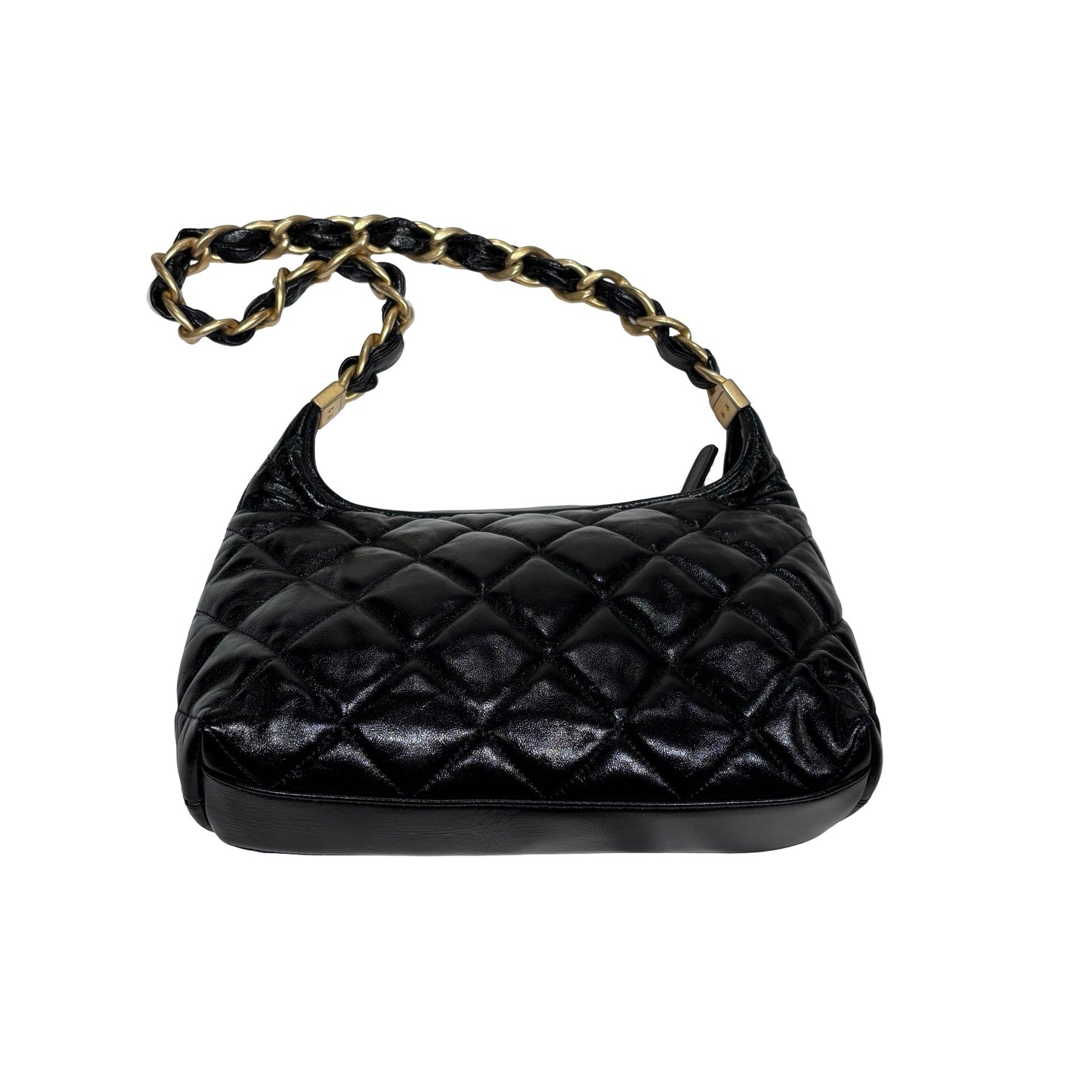 New Chanel Hobo Small Shoulder Bag Black GHW