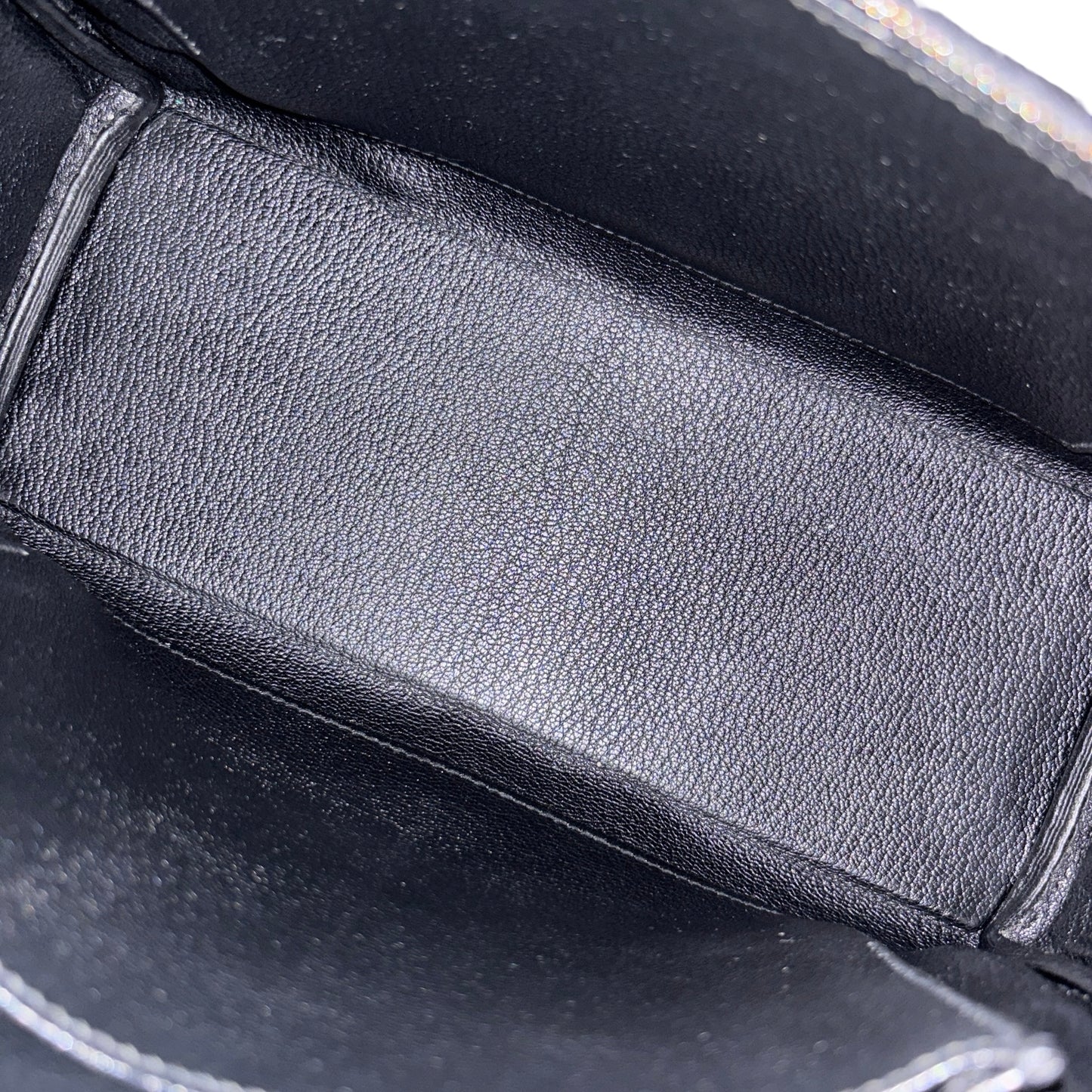 Used HERMES Togo Kelly 25 Handbag Black PHW