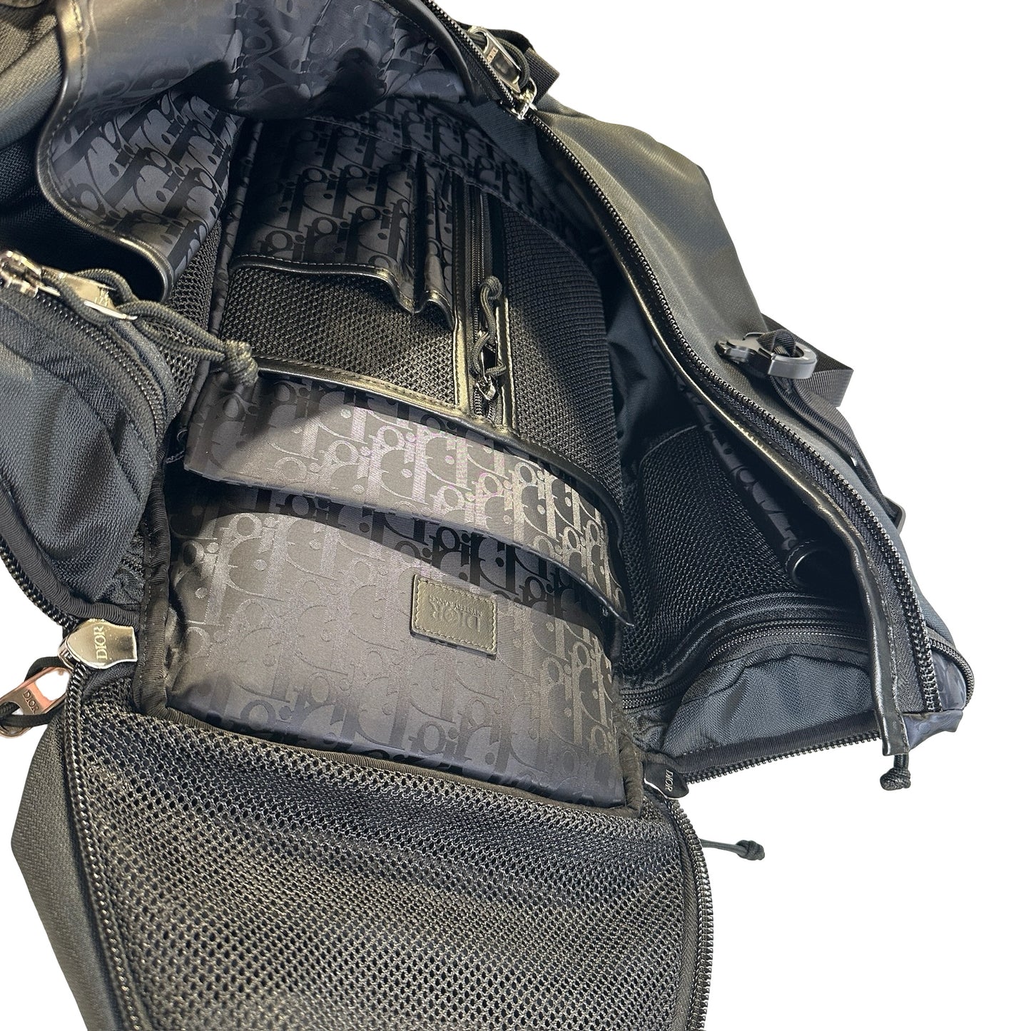 Used DIOR Nylon Rider Backpack Backpack Black