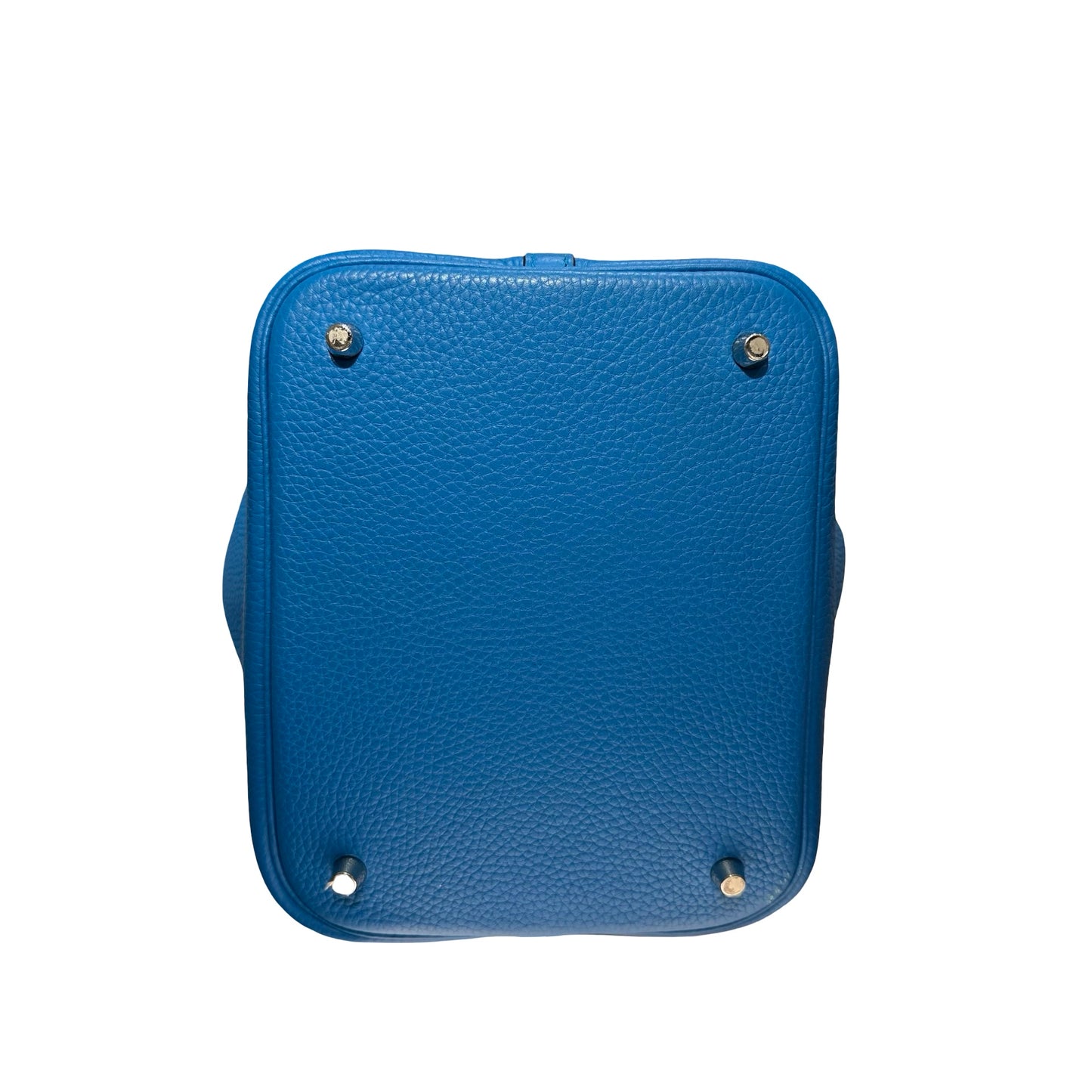 Used HERMÈS TC Picotin 22 Handbag Blue PHW