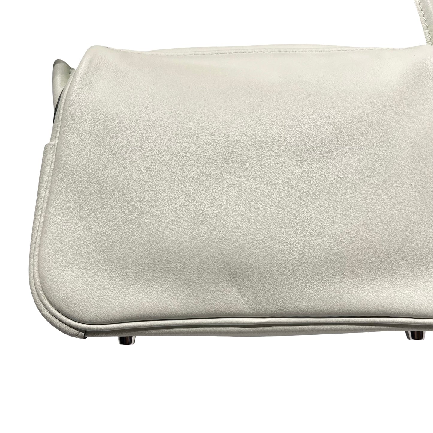 Unused HERMÈS Calfskin Leather Mini Lindy swift Shoulder Bag PHW Mint green