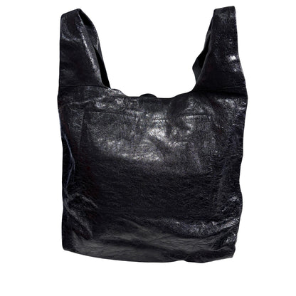 Used BALENCIAGA Leather City Tote Bag Shoulder Bag Black
