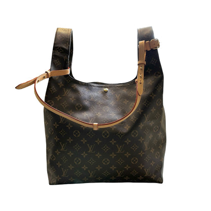 Used LOUIS VUITTON Monogram Tote Handbag Brown