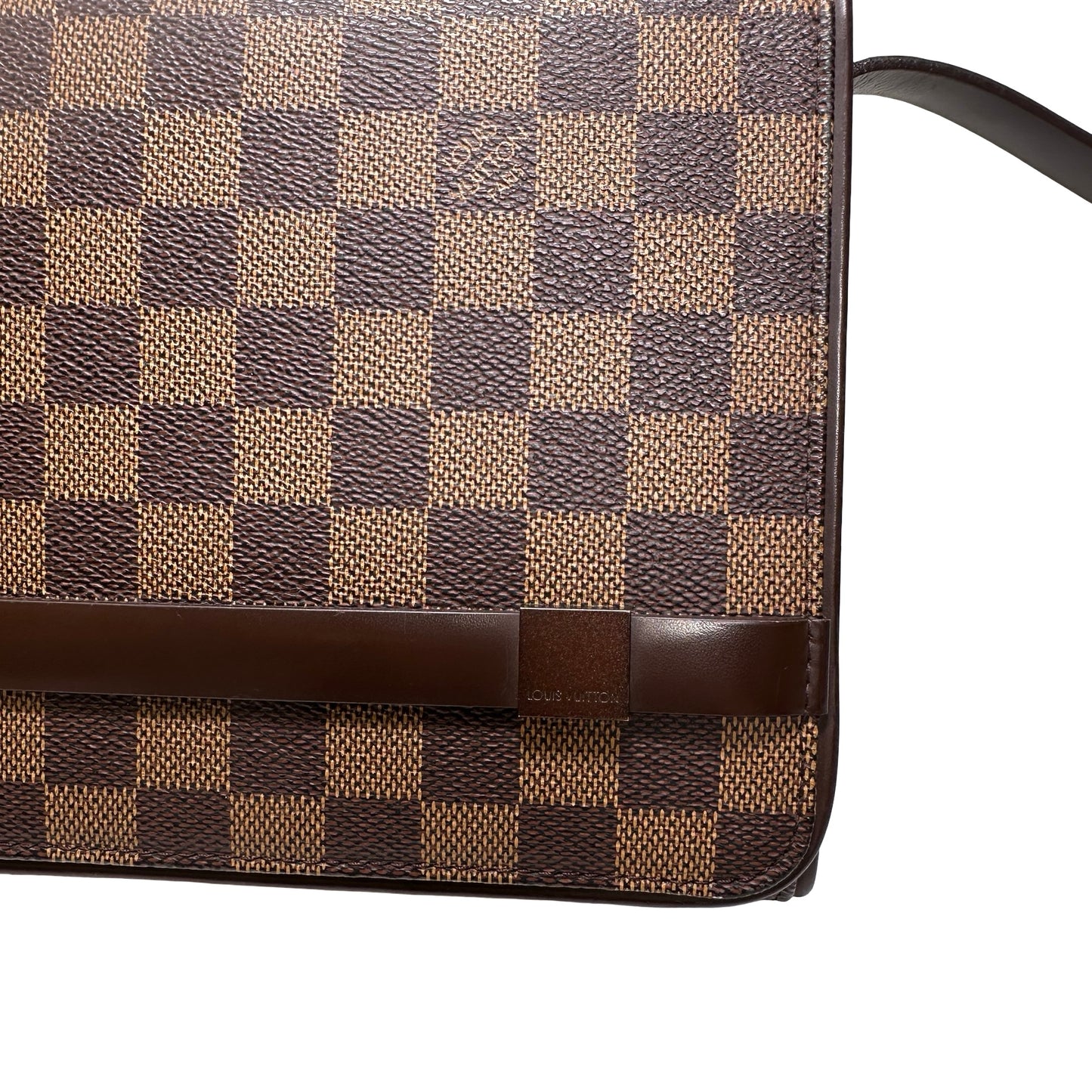 Used LOUIS VUITTON Monogram Damier Shoulder Bag Brown