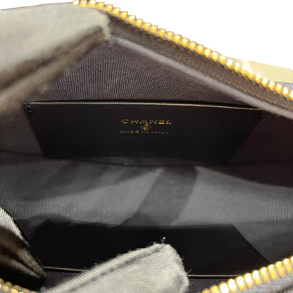 New Chanel Denim Clutch with Gold-Tone Chain Shoulder Bag Navy GHW