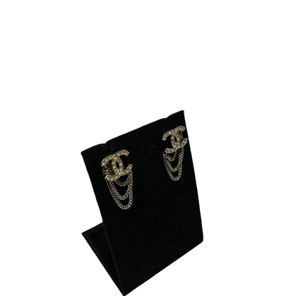 Used CHANEL Earrings 流蘇款 Jewelry PHW
