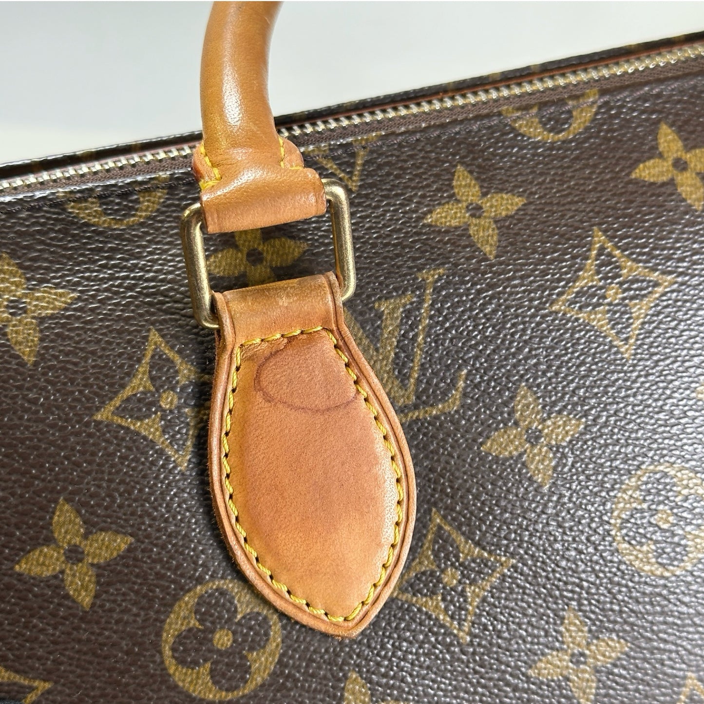 Used LOUIS VUITTON Monogram Canvas Popincourt Handbag Brown