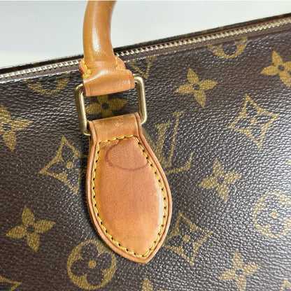 Used LOUIS VUITTON Monogram Canvas Popincourt Handbag Brown